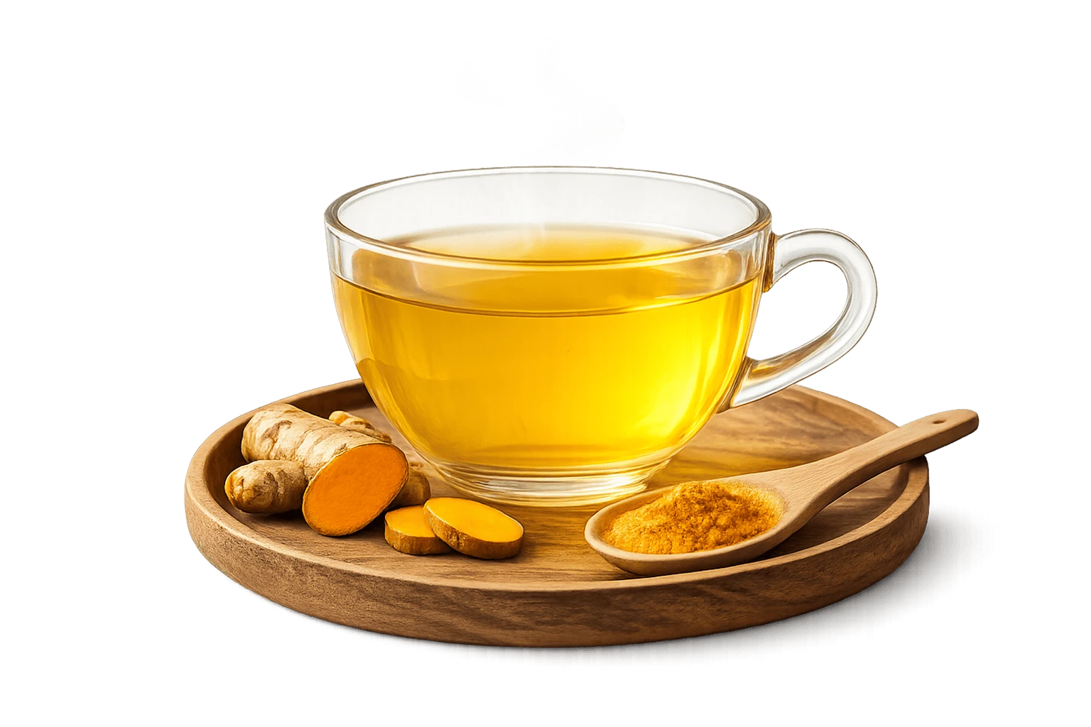 A cup of Kangen Ukon tea, hot and iced